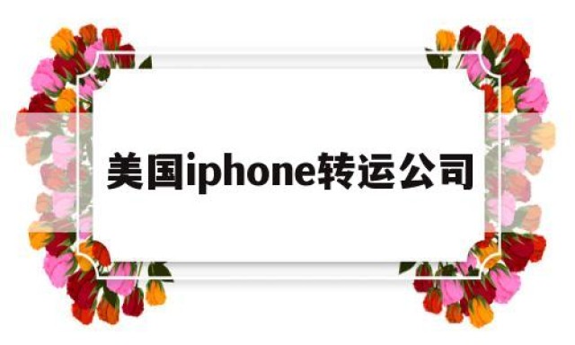 美国iphone转运公司