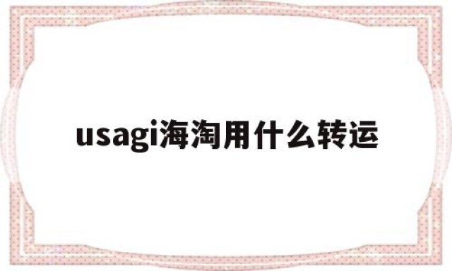 usagi海淘用什么转运