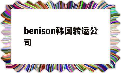 benison韩国转运公司的简单介绍